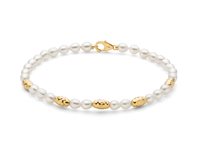 Bracciale Miluna Donna Pepite di perle in Argento Perla PBR3634G